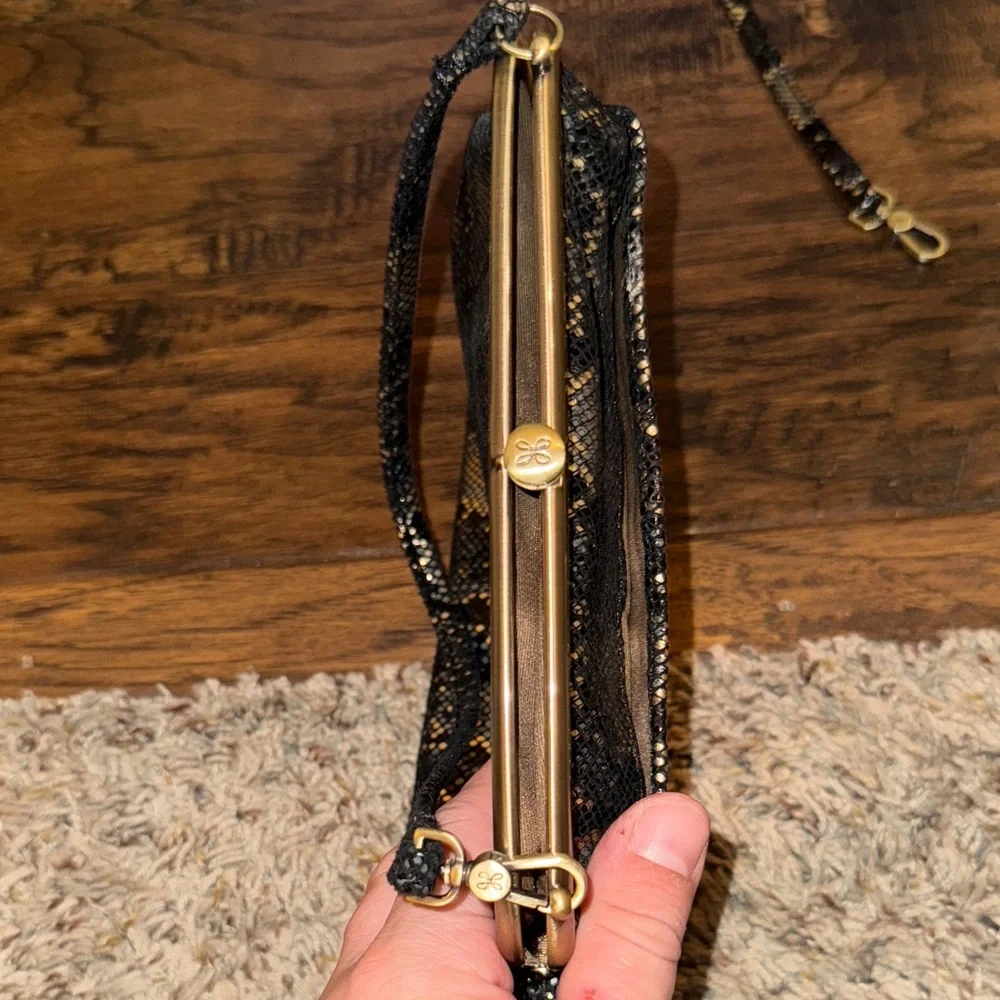 HOBO Lana Black and Gold Patterned Women's Bag